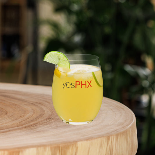 yesPHX Stemless Celebration Glass